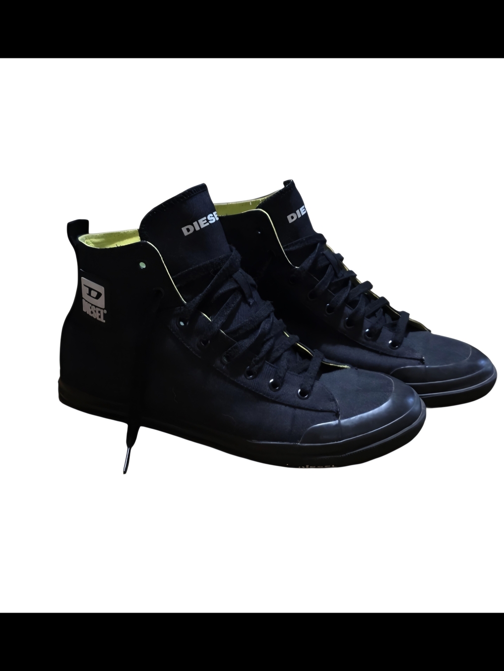 Diesel S-Astico Men’s Mid Top Black Cancas Sneakers Size 12